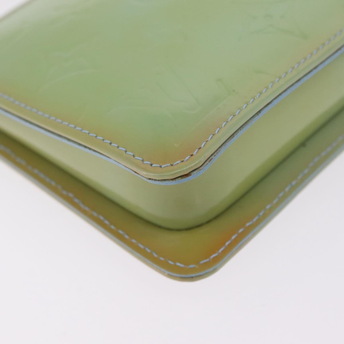 LOUIS VUITTON Monogram Vernis Lexington Pouch Baby Blue M91011 LV Auth ep16827A