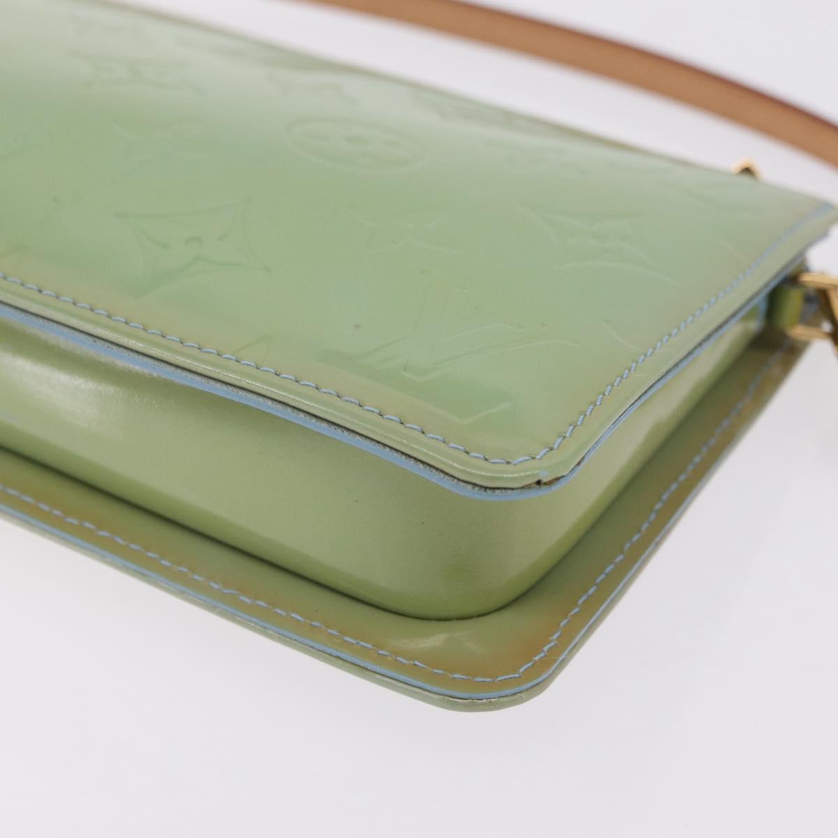 LOUIS VUITTON Monogram Vernis Lexington Pouch Baby Blue M91011 LV Auth ep16827A