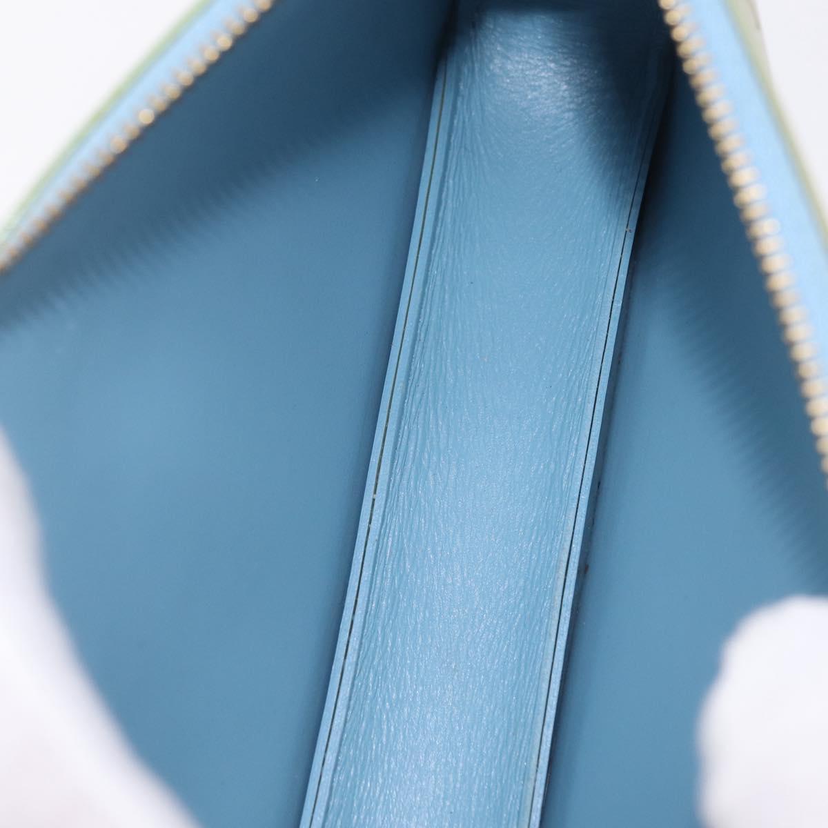 LOUIS VUITTON Monogram Vernis Lexington Pouch Baby Blue M91011 LV Auth ep16827A