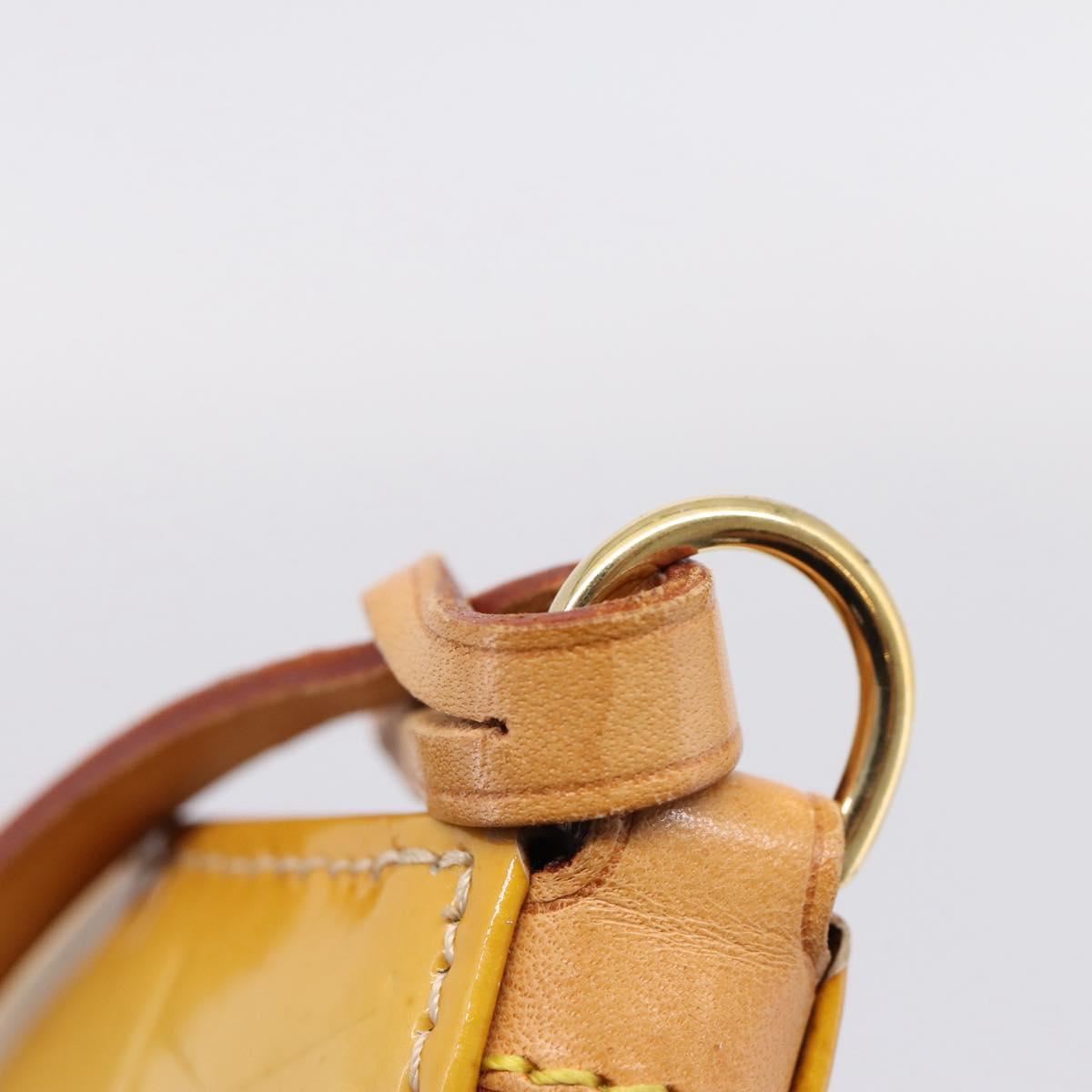 LOUIS VUITTON Monogram Vernis Lexington Pouch Beige M91010 LV Auth ep16828A