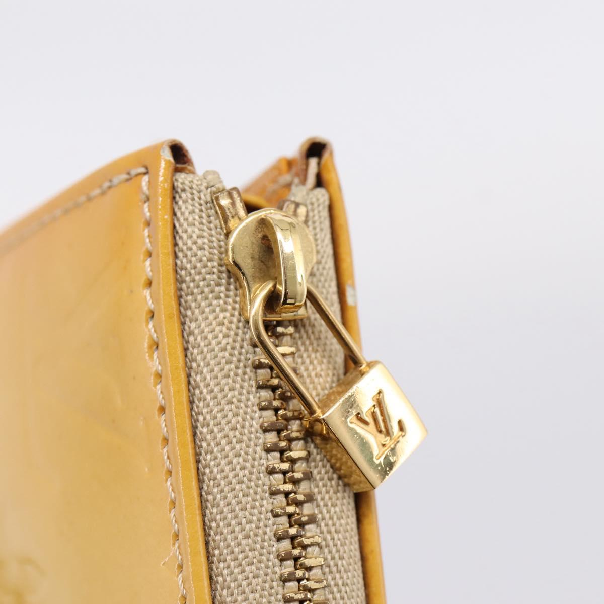 LOUIS VUITTON Monogram Vernis Lexington Pouch Beige M91010 LV Auth ep16828A