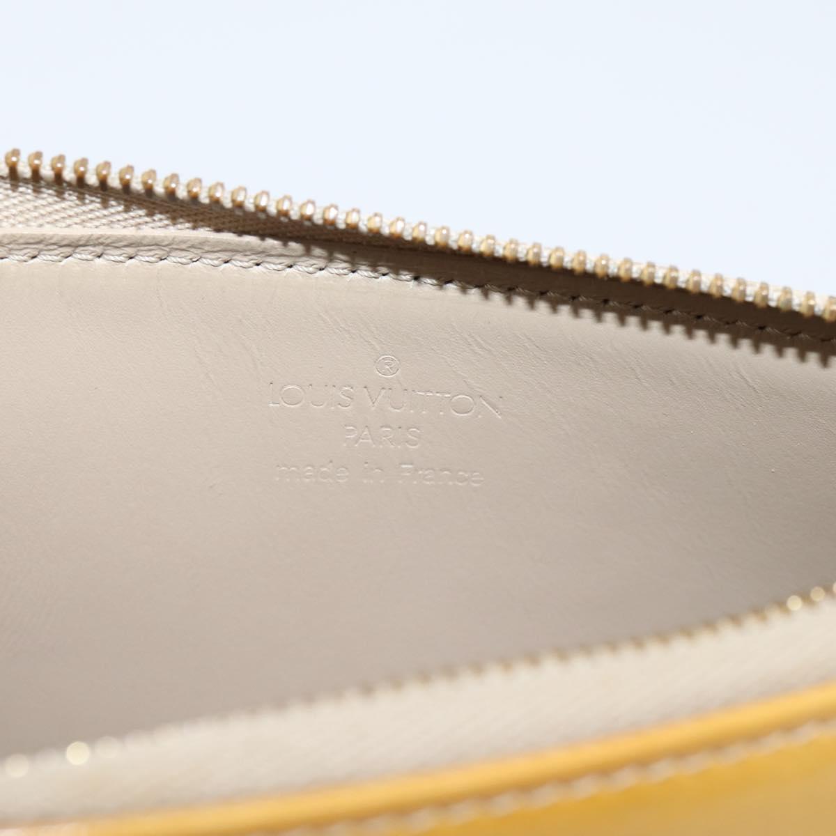 LOUIS VUITTON Monogram Vernis Lexington Pouch Beige M91010 LV Auth ep16828A