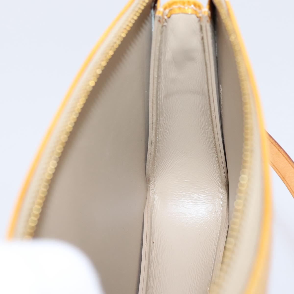 LOUIS VUITTON Monogram Vernis Lexington Pouch Beige M91010 LV Auth ep16828A
