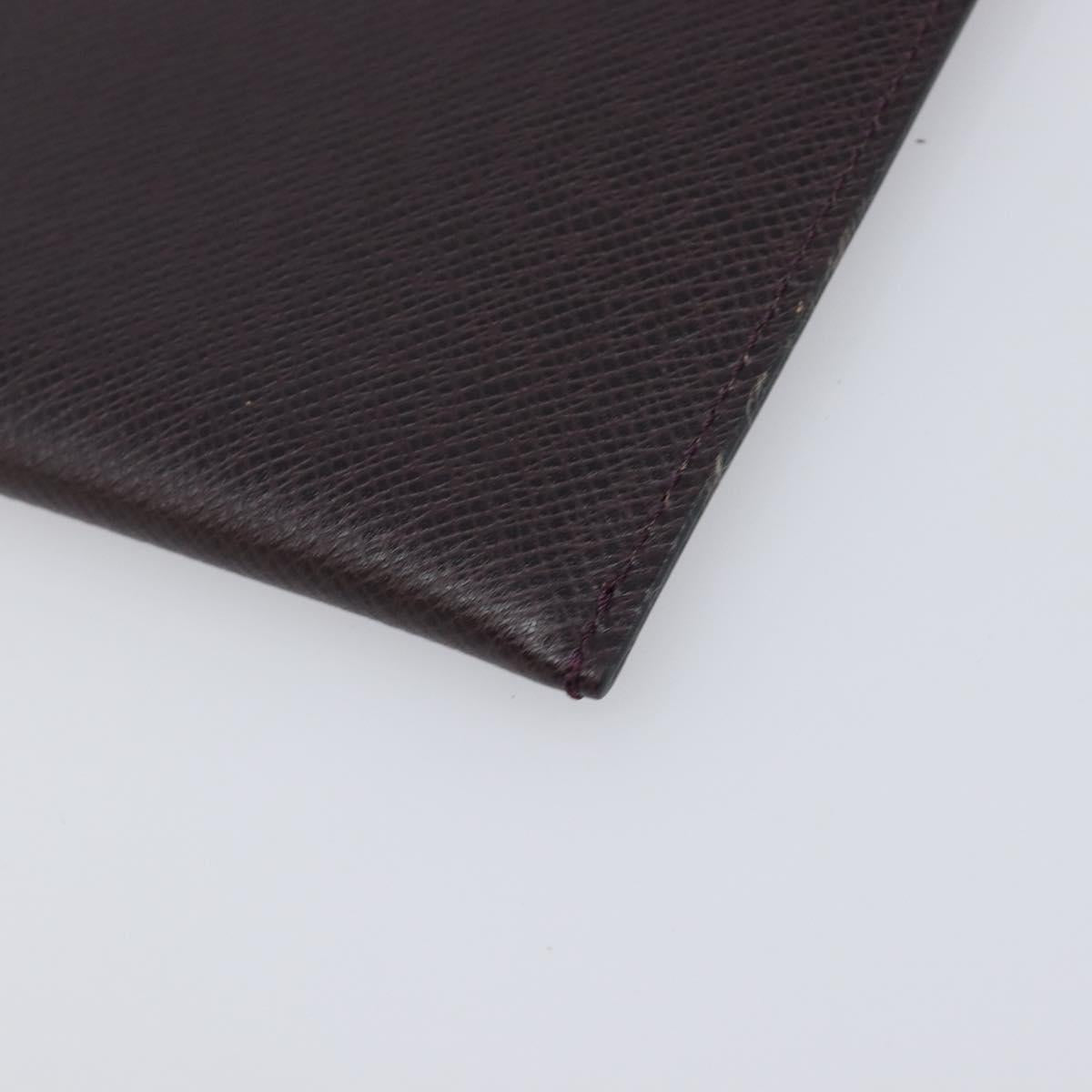 LOUIS VUITTON Taiga Document Case Pouch Acajou M99087 LV Auth ep16833