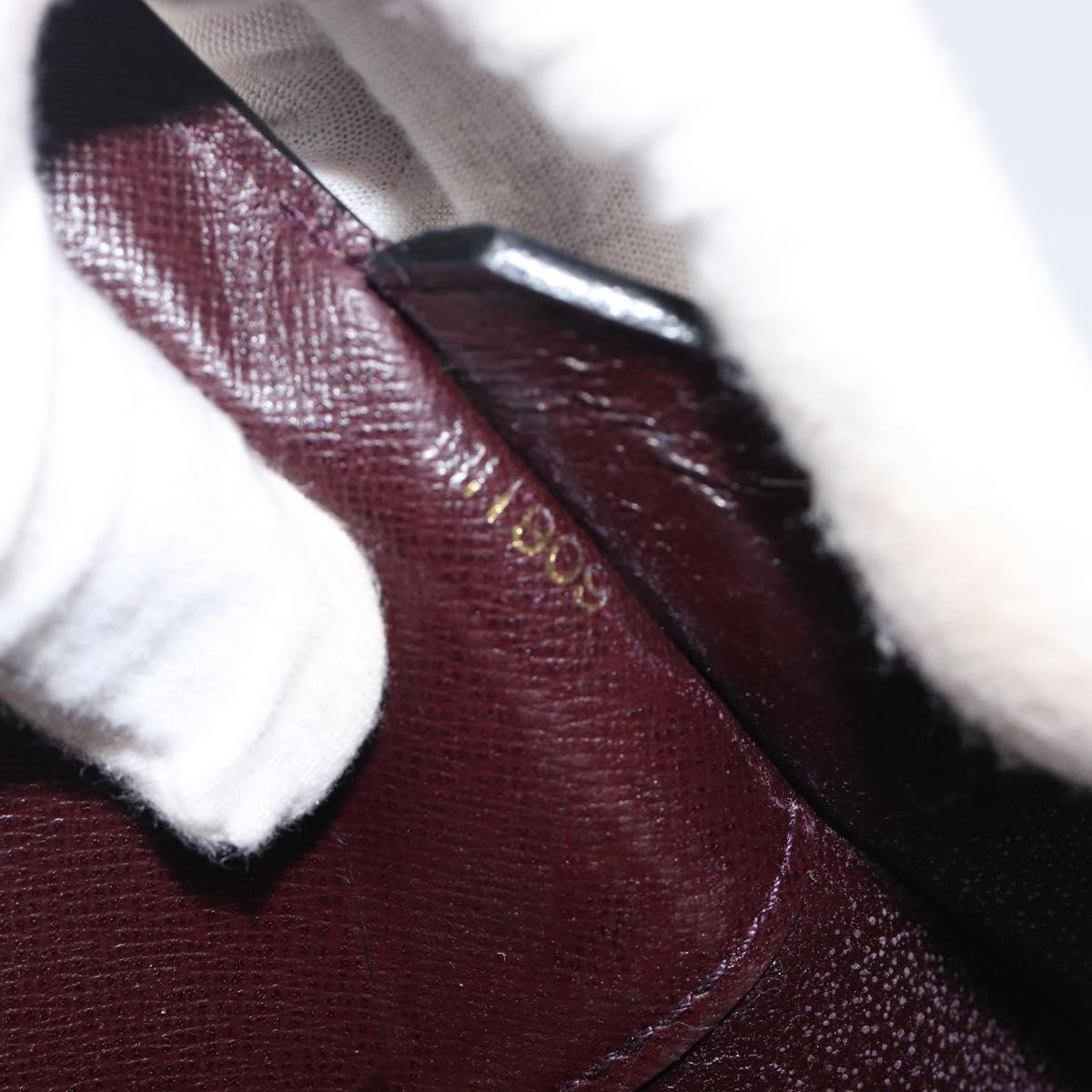 LOUIS VUITTON Taiga Document Case Pouch Acajou M99087 LV Auth ep16833