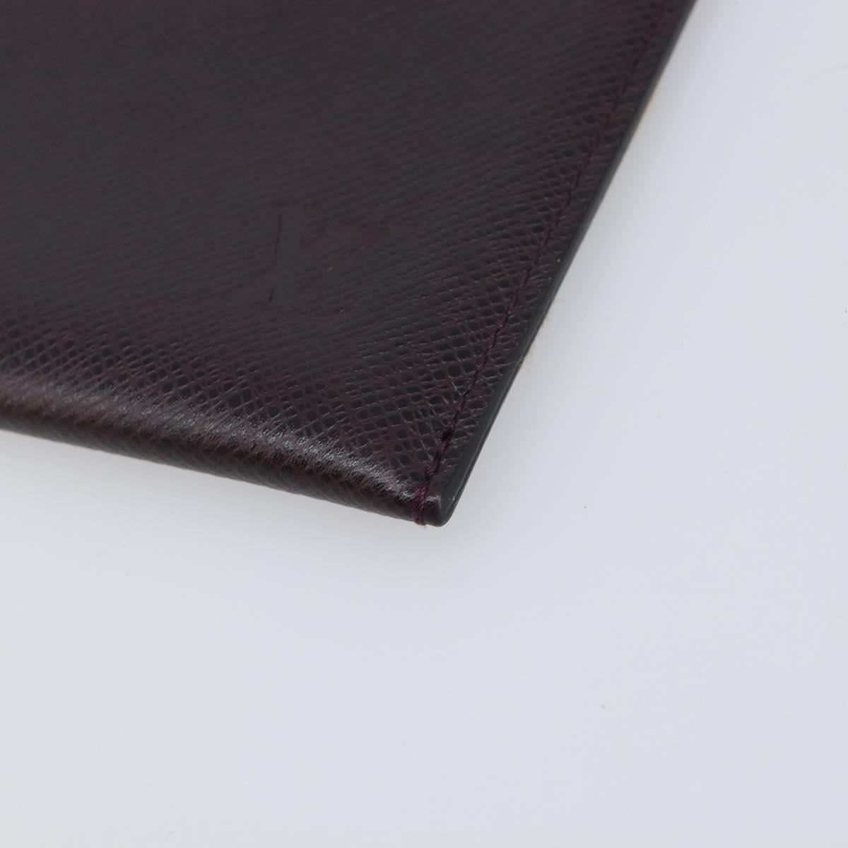 LOUIS VUITTON Taiga Document Case Pouch Acajou M99087 LV Auth ep16833