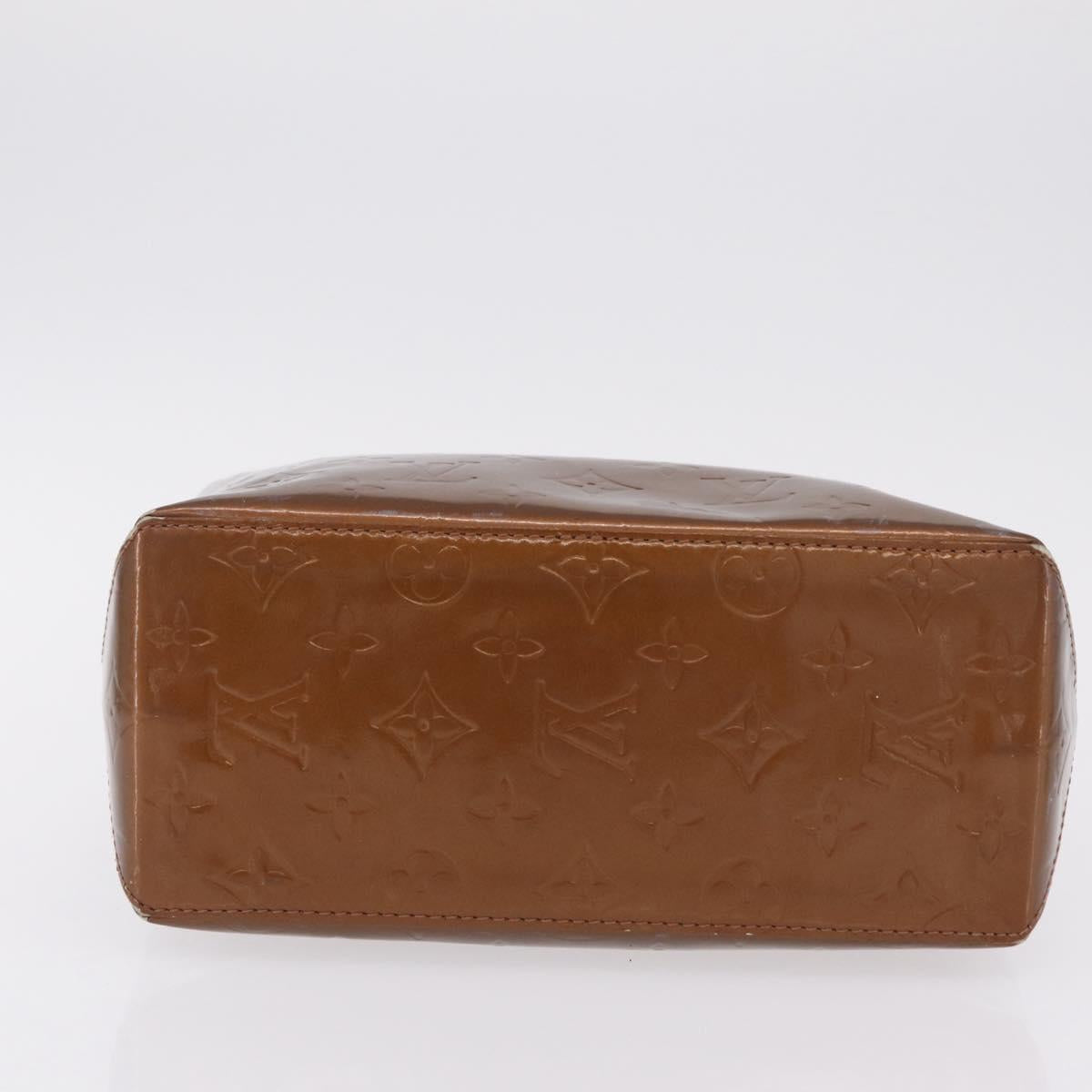 LOUIS VUITTON Monogram Vernis Reade PM Hand Bag Bronze M91146 LV Auth ep16851