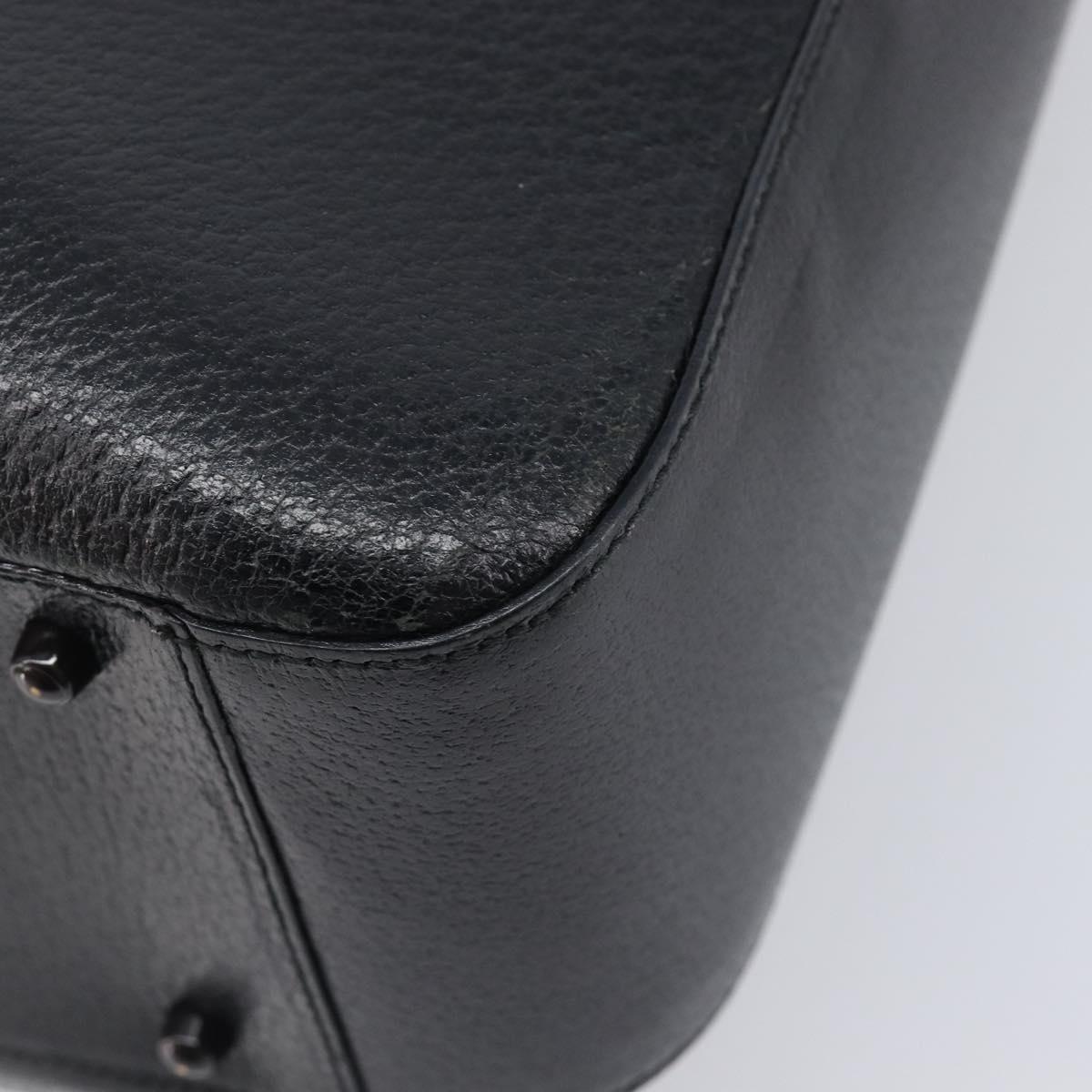 GUCCI Hand Bag Leather Black 002 1118 0462 Auth ep16869