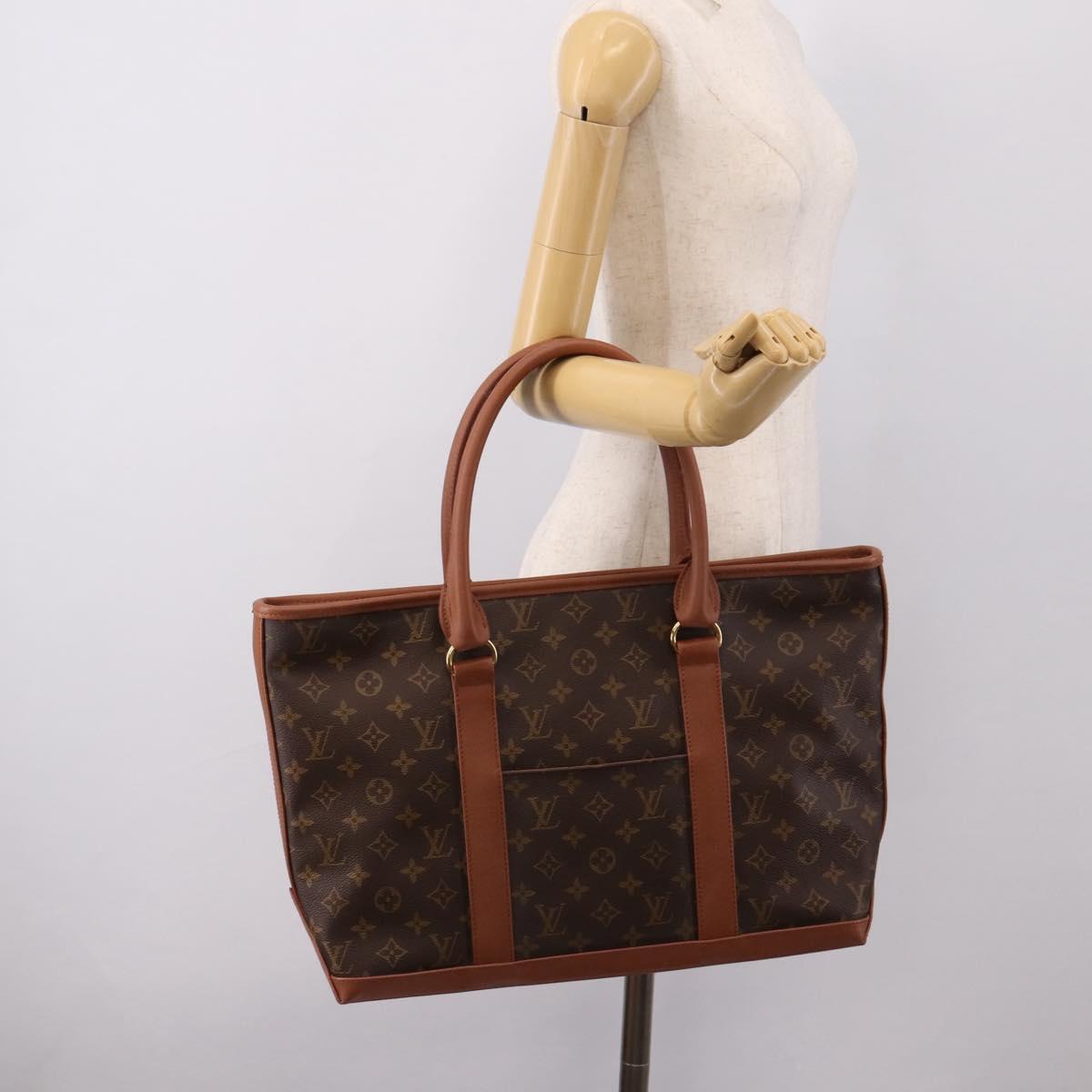 LOUIS VUITTON Monogram Sack Weekend PM Hand Bag M42425 LV Auth ep16873A