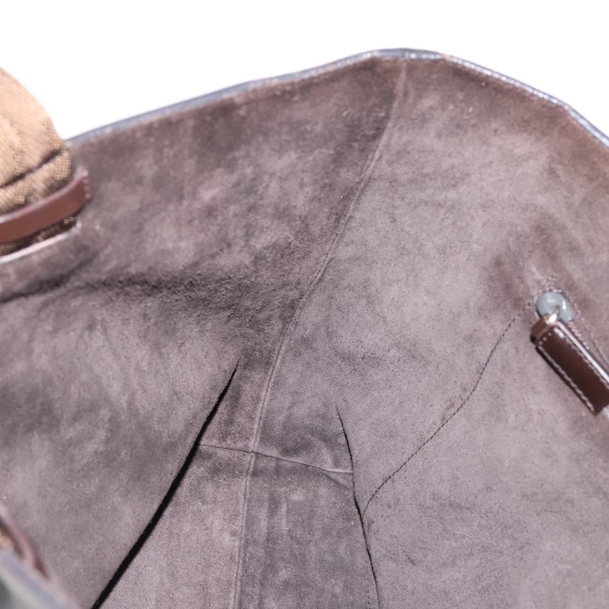 PRADA Tote Bag Leather Brown Auth ep16886