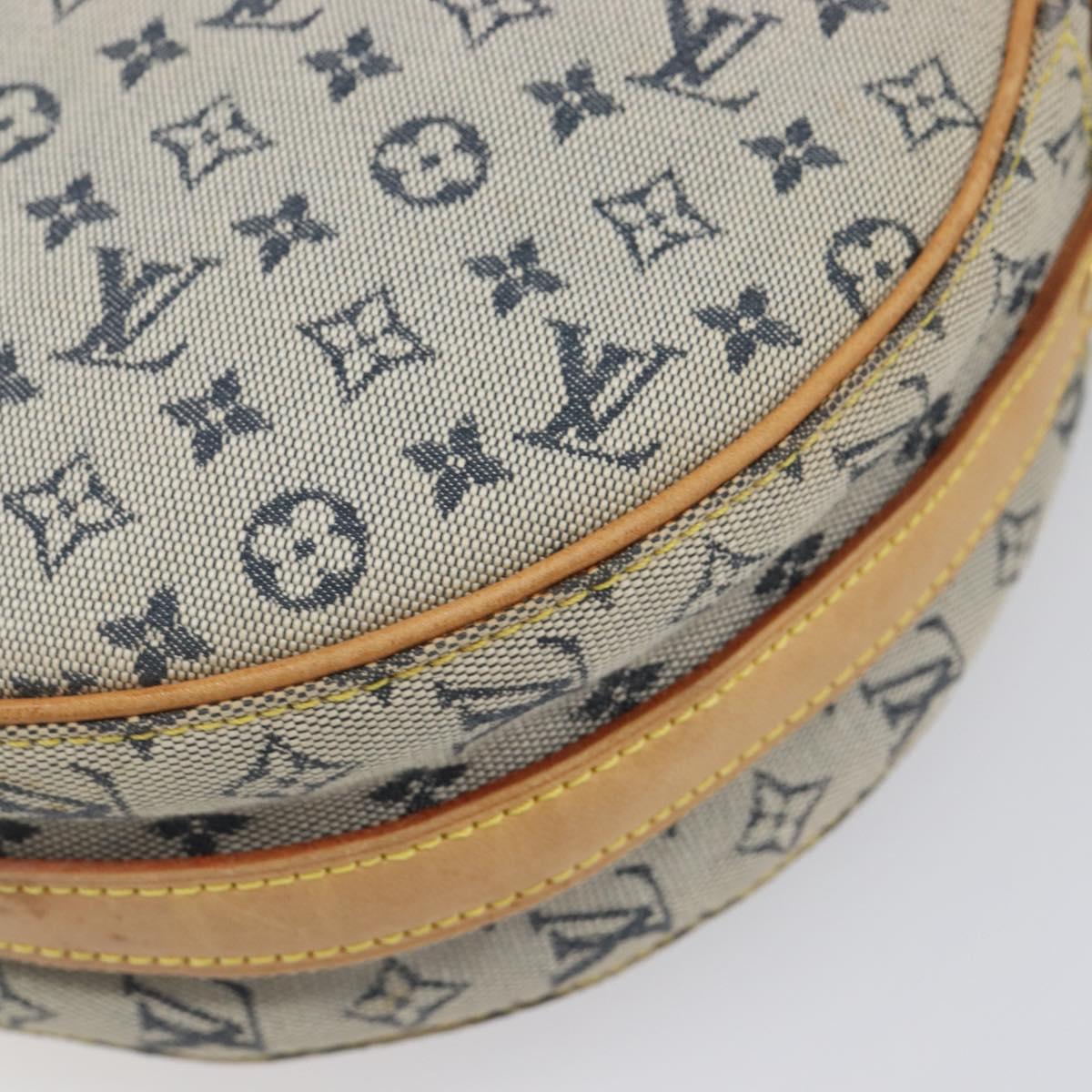 LOUIS VUITTON Monogram Mini Jeanne GM Shoulder Bag Blue M92000 LV Auth ep16901