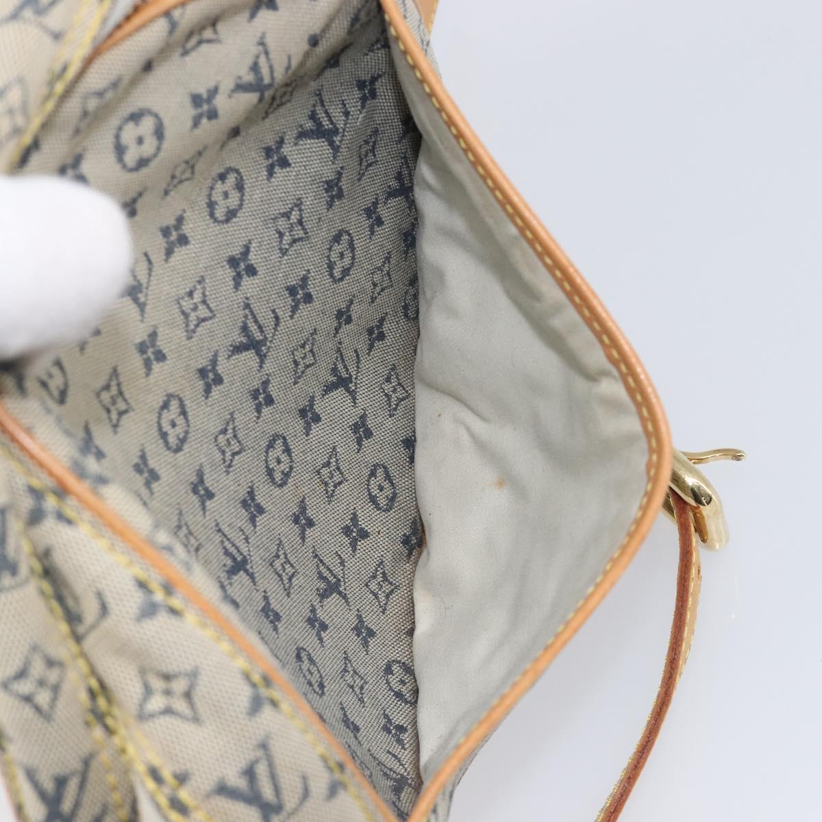 LOUIS VUITTON Monogram Mini Jeanne GM Shoulder Bag Blue M92000 LV Auth ep16901