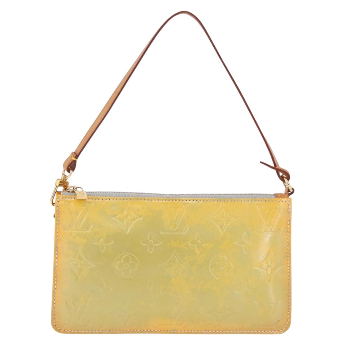 LOUIS VUITTON Monogram Vernis Lexington Pouch Gris M91056 LV Auth ep16904