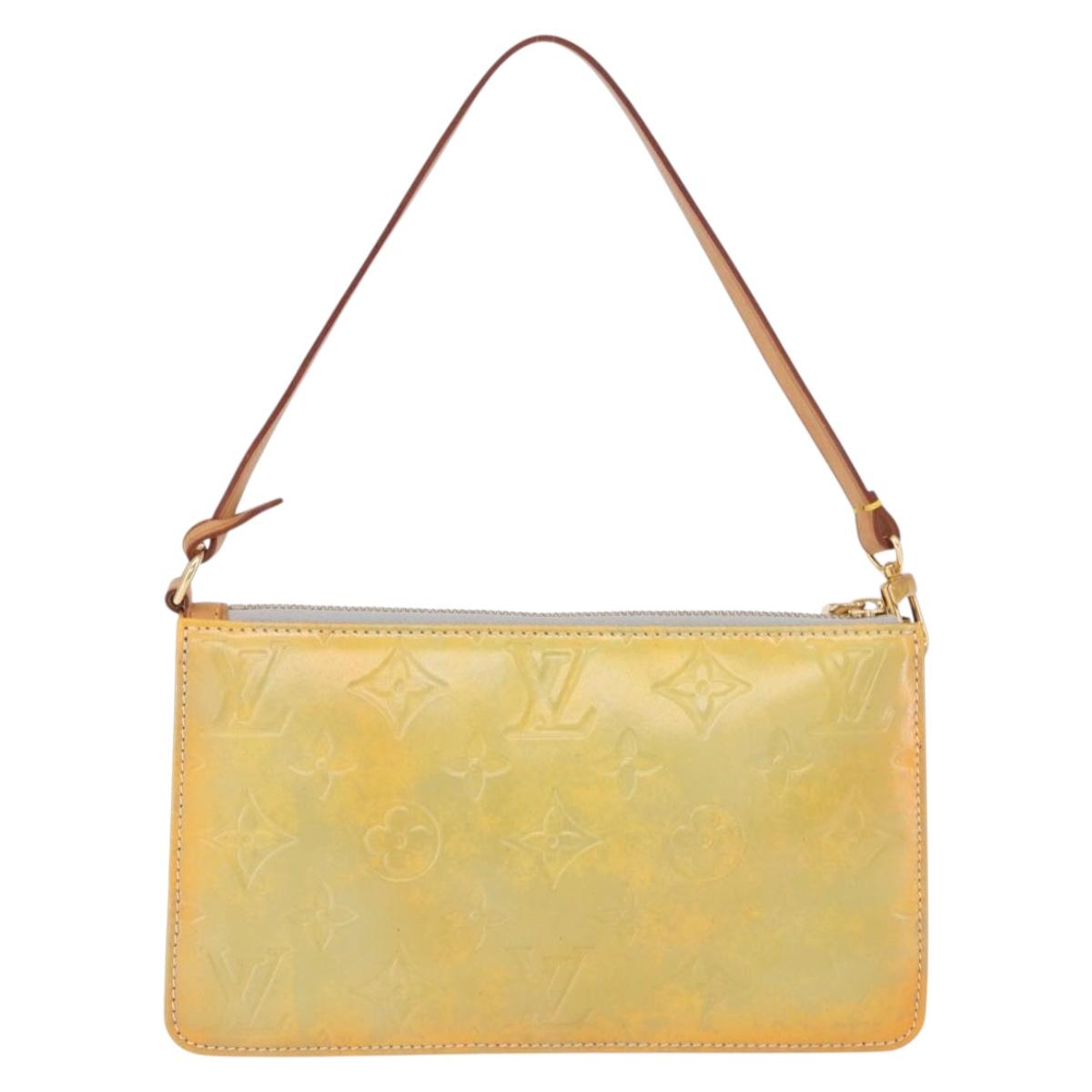 LOUIS VUITTON Monogram Vernis Lexington Pouch Gris M91056 LV Auth ep16904