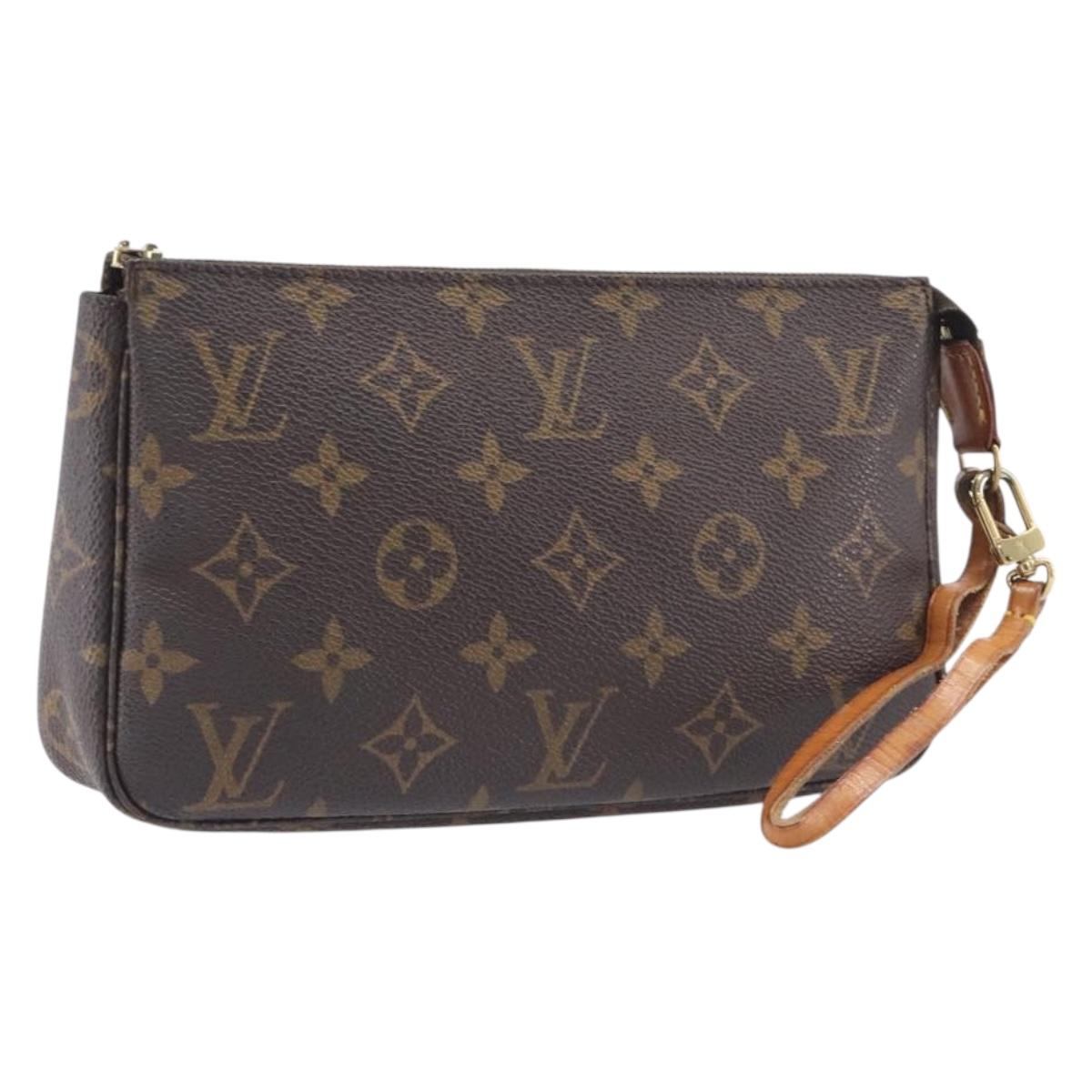 LOUIS VUITTON Monogram Mini Pochette Accessoires Pouch N41667 LV Auth ep16907