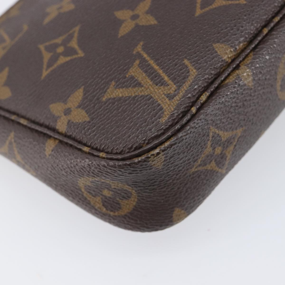 LOUIS VUITTON Monogram Mini Pochette Accessoires Pouch N41667 LV Auth ep16907