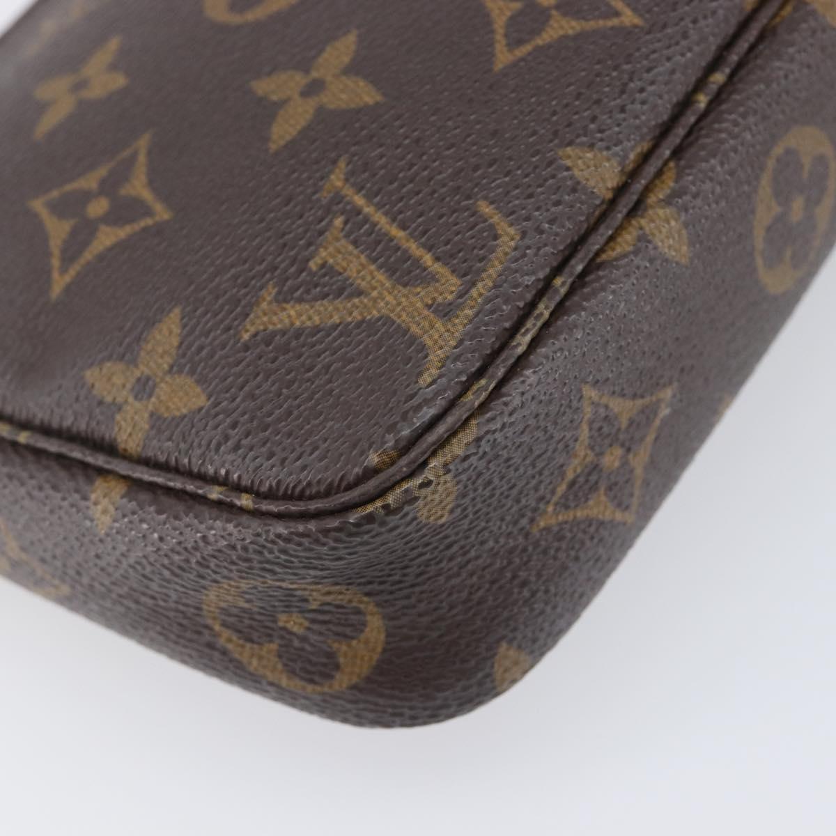 LOUIS VUITTON Monogram Mini Pochette Accessoires Pouch N41667 LV Auth ep16907