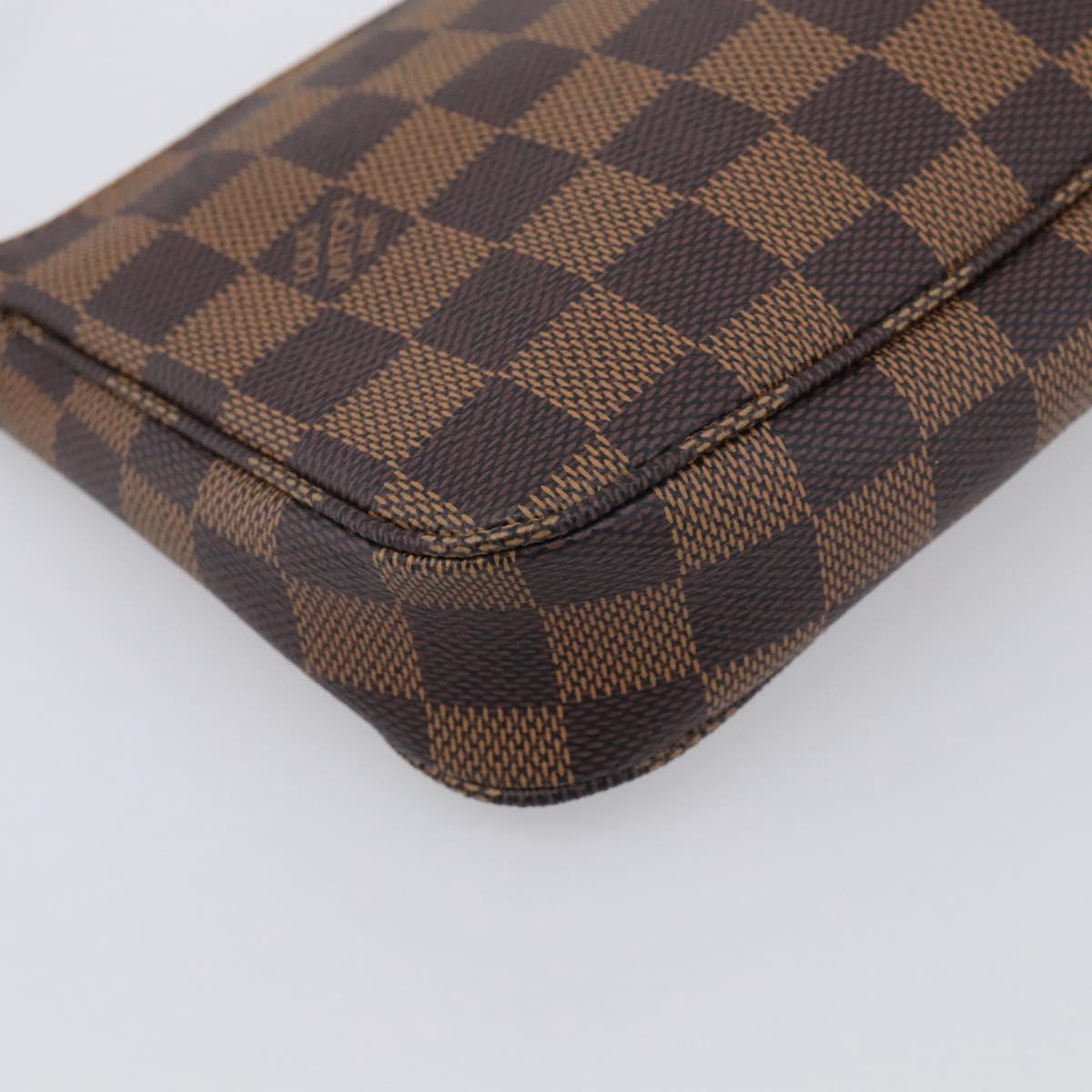LOUIS VUITTON Damier Ebene Pochette Accessoires Pouch N41206 LV Auth ep16931V