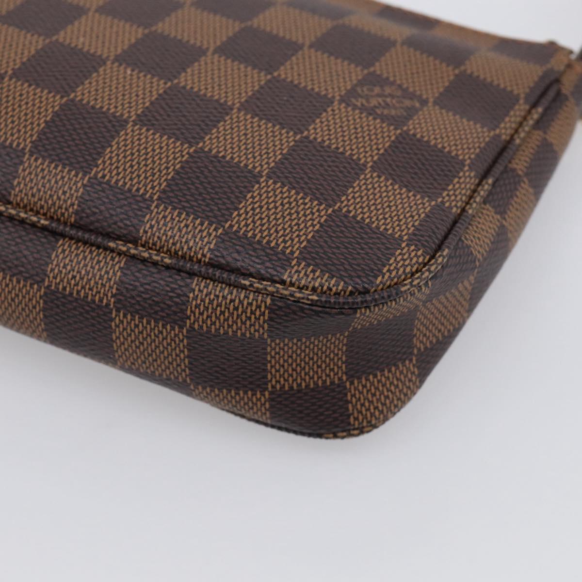 LOUIS VUITTON Damier Ebene Pochette Accessoires Pouch N41206 LV Auth ep16931V
