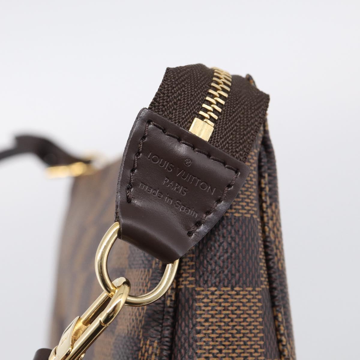 LOUIS VUITTON Damier Ebene Pochette Accessoires Pouch N41206 LV Auth ep16931V