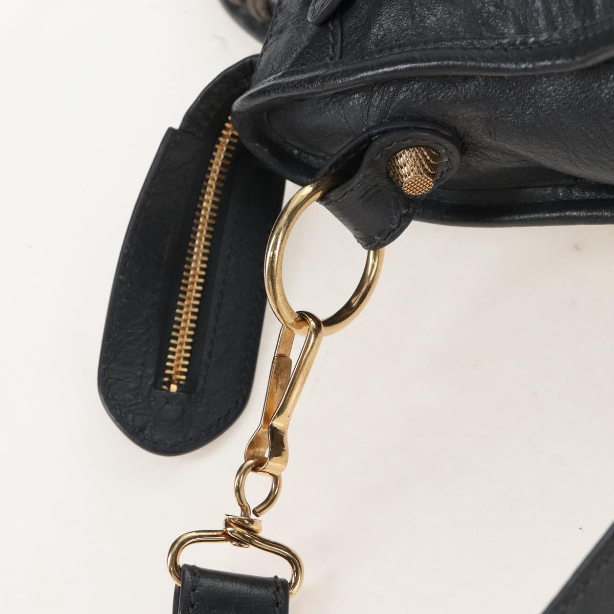 Balenciaga Giant Mini City Hand Bag Leather 2way Gold Gray 309544 Auth ep16934M