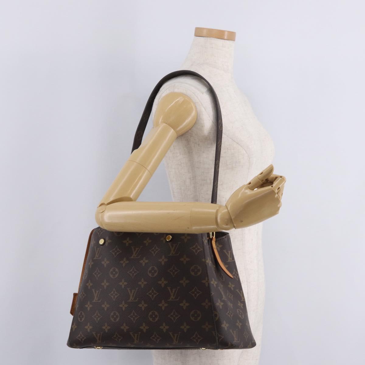 LOUIS VUITTON Monogram Montaigne BB Hand Bag 2way M41055 LV Auth ep16938V