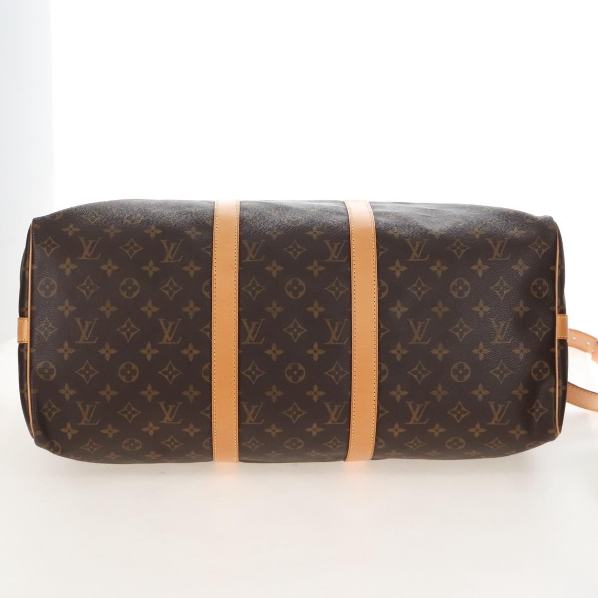 LOUIS VUITTON Monogram Keepall Bandouliere 50 Boston Bag M41416 LV Auth ep16940V