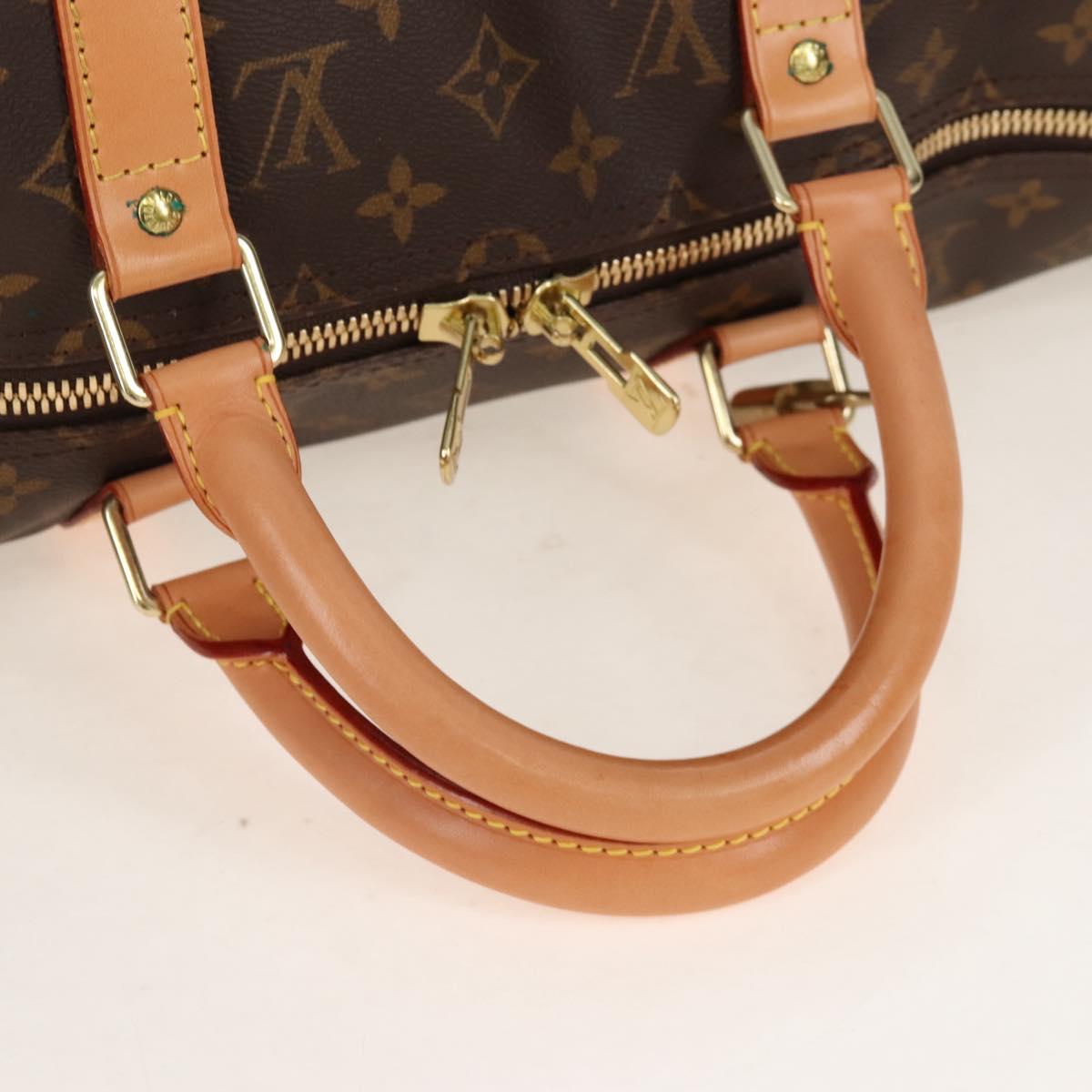 LOUIS VUITTON Monogram Keepall Bandouliere 50 Boston Bag M41416 LV Auth ep16940V