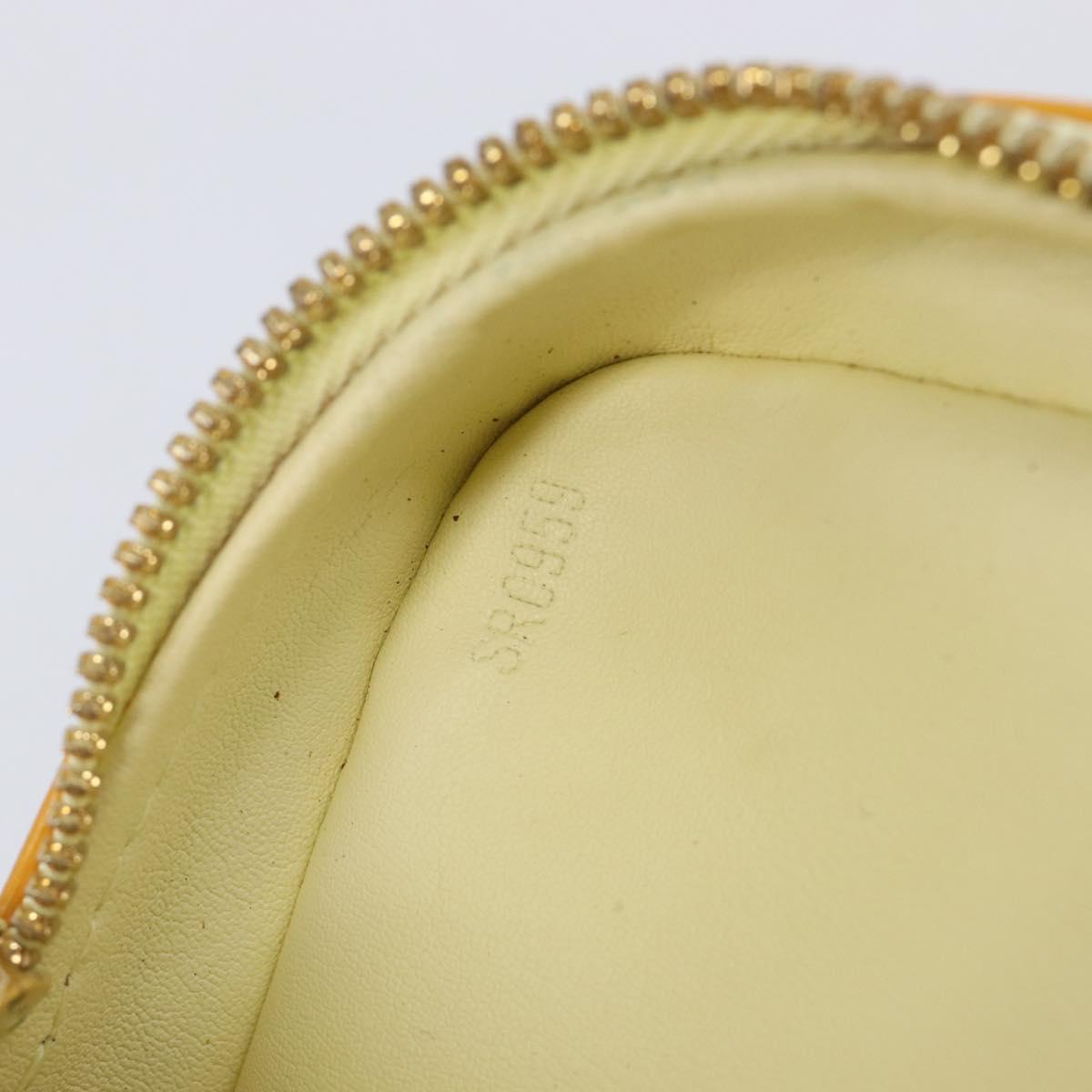 LOUIS VUITTON Monogram Vernis Wooster Bag Lime Yellow M91075 LV Auth ep16941