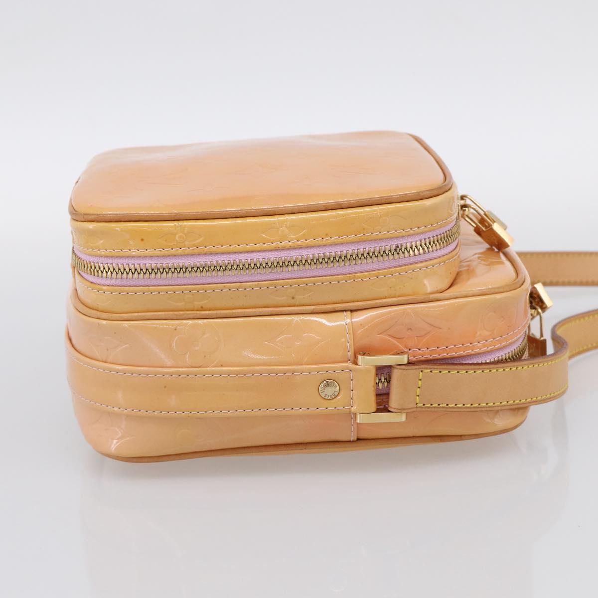 LOUIS VUITTON Monogram Vernis Shoulder Bag Marshmallow Pink M91037 Auth ep16949A