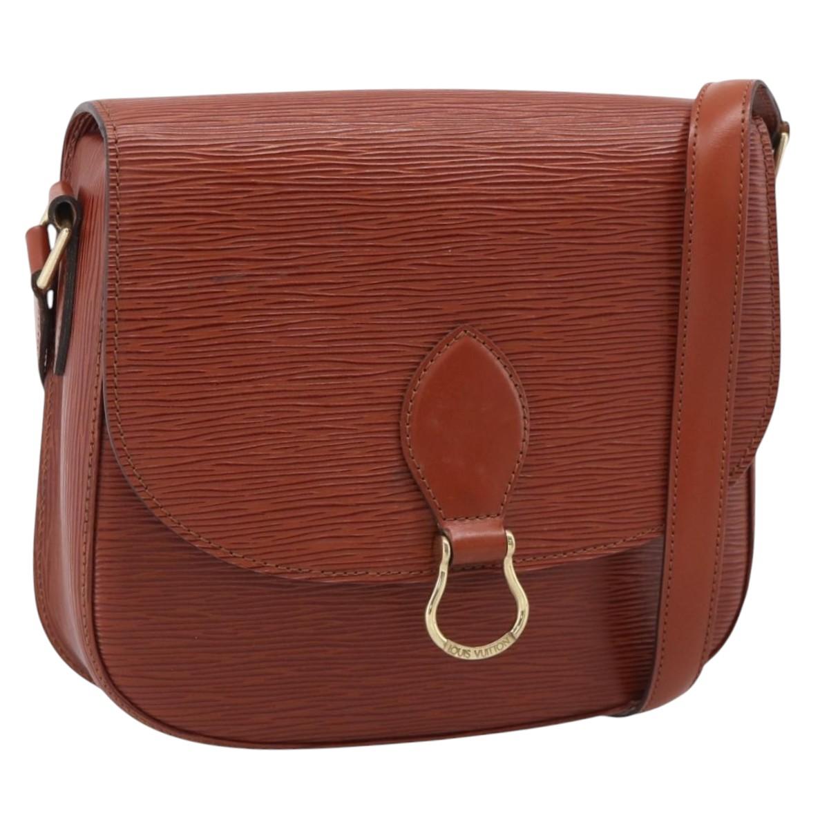 LOUIS VUITTON Epi Saint Cloud GM Shoulder Bag Brown M52193 LV Auth ep16950A