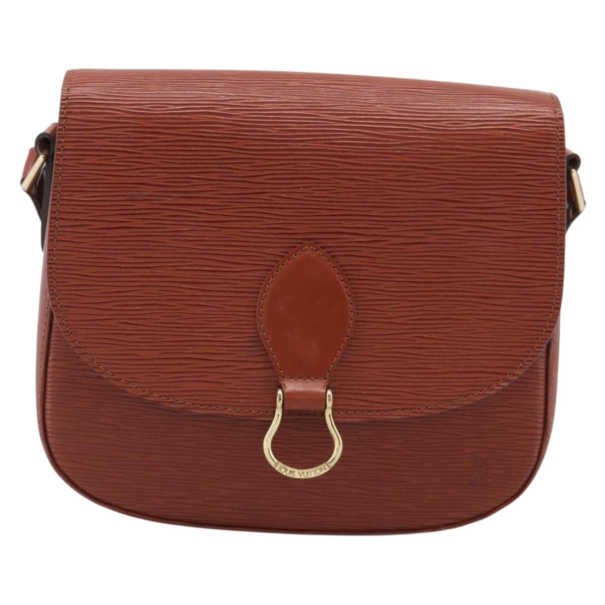 LOUIS VUITTON Epi Saint Cloud GM Shoulder Bag Brown M52193 LV Auth ep16950A