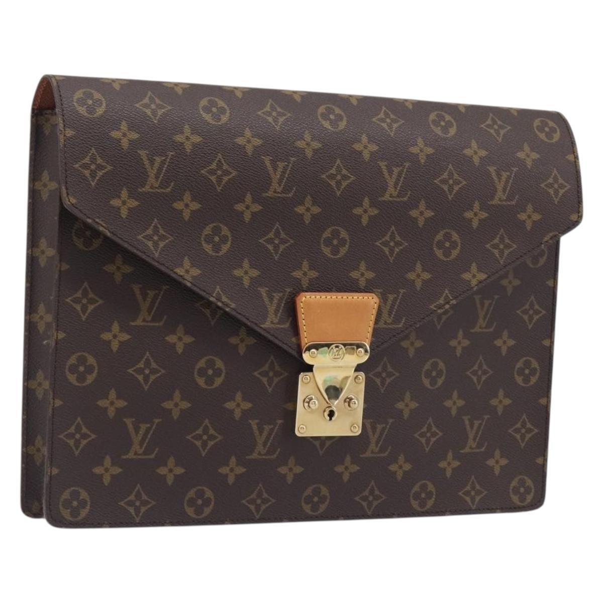 LOUIS VUITTON Monogram Porte Documents Senatur Briefcase M53335 LV Auth ep16958A
