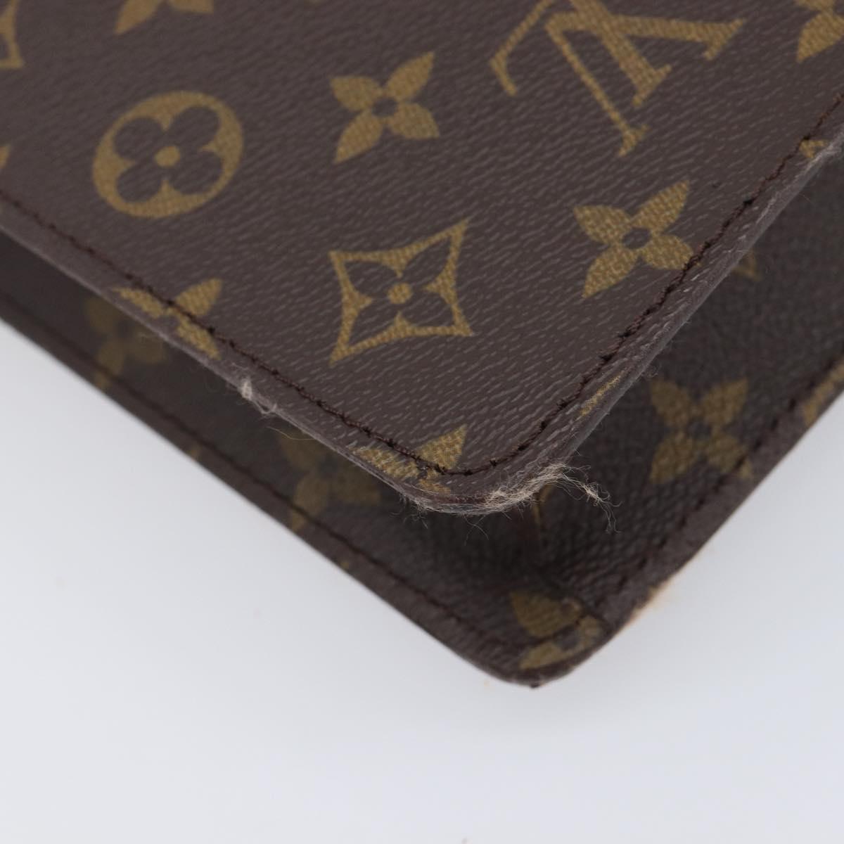 LOUIS VUITTON Monogram Porte Documents Senatur Briefcase M53335 LV Auth ep16958A