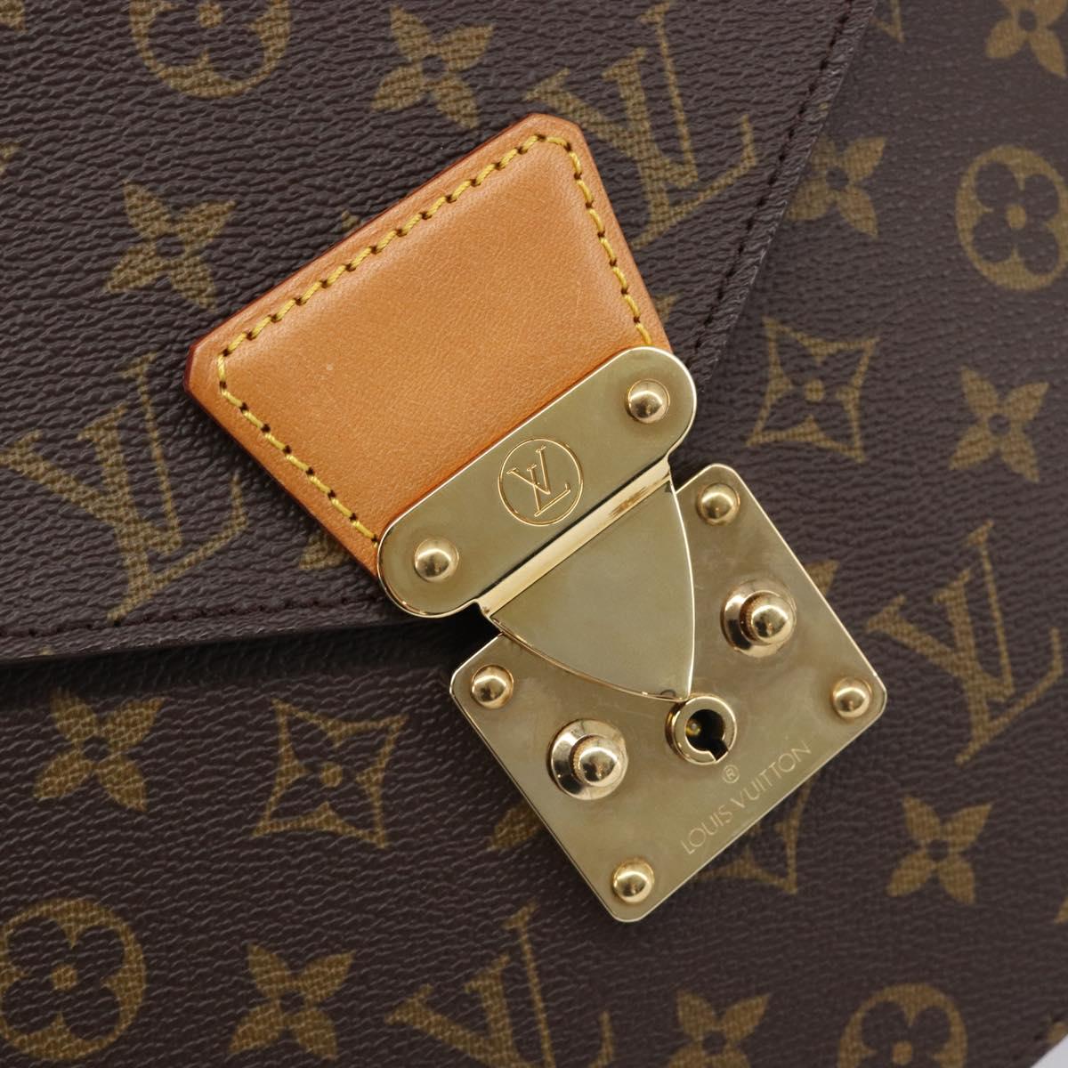 LOUIS VUITTON Monogram Porte Documents Senatur Briefcase M53335 LV Auth ep16958A