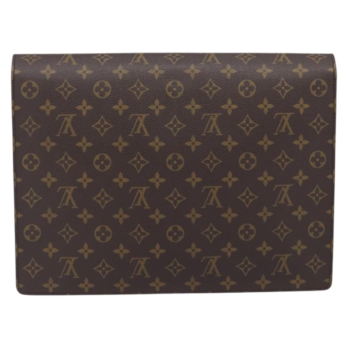 LOUIS VUITTON Monogram Porte Documents Senatur Briefcase M53335 LV Auth ep16958A