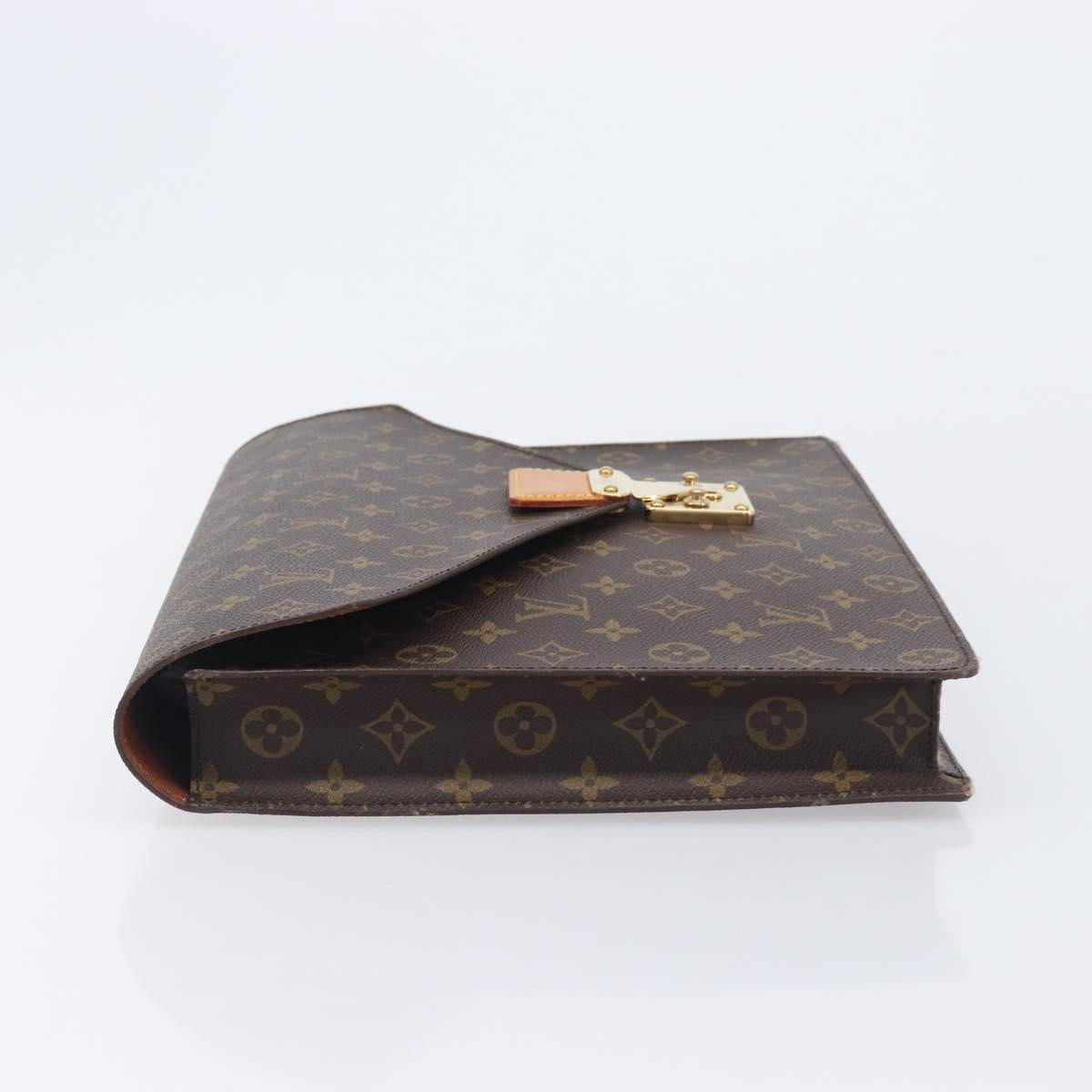 LOUIS VUITTON Monogram Porte Documents Senatur Briefcase M53335 LV Auth ep16958A