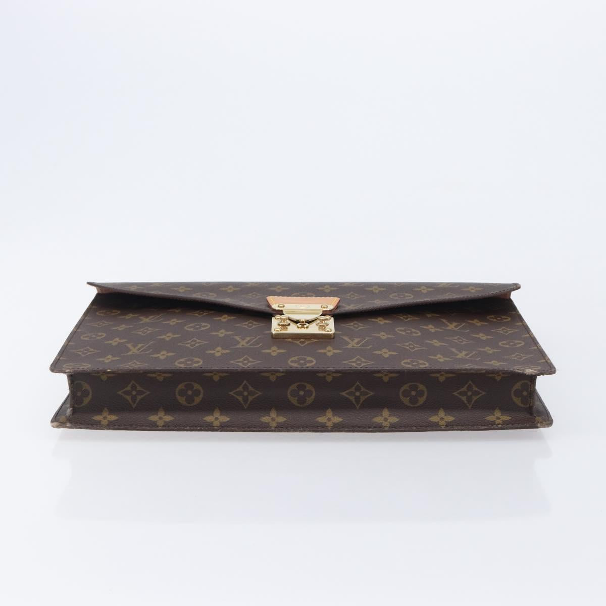 LOUIS VUITTON Monogram Porte Documents Senatur Briefcase M53335 LV Auth ep16958A