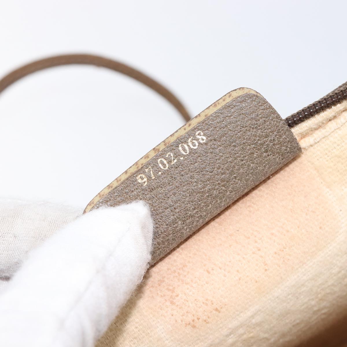 GUCCI GG Supreme Shoulder Bag PVC Beige Gold Tone 97 02 068 Auth ep16964
