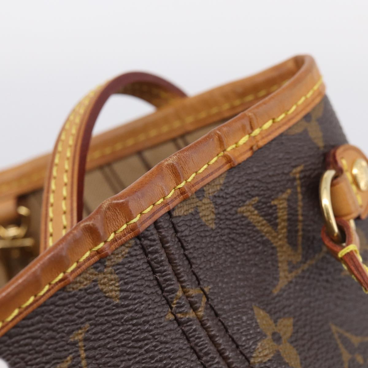 LOUIS VUITTON Monogram Neverfull PM Tote Bag M40155 LV Auth ep16970A