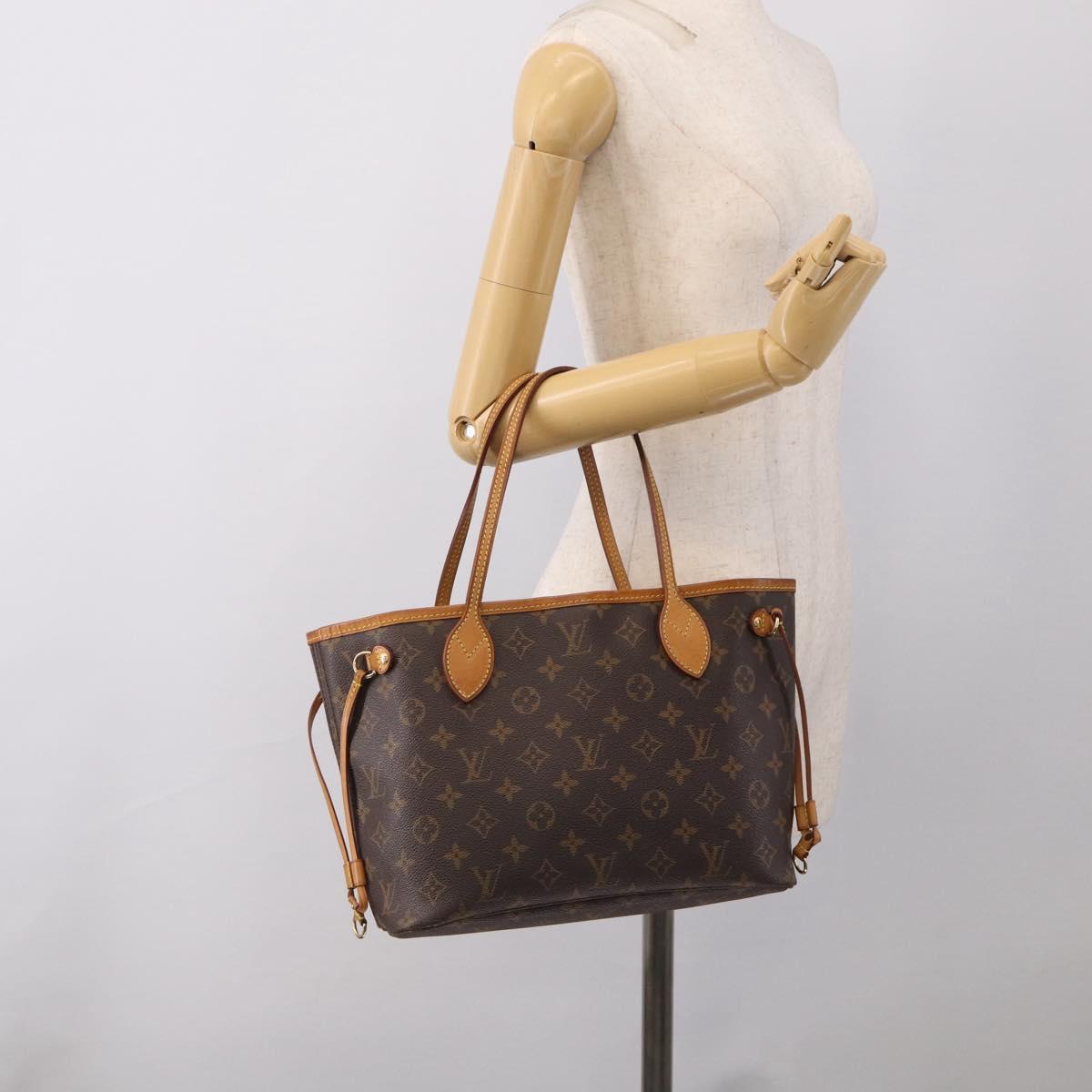 LOUIS VUITTON Monogram Neverfull PM Tote Bag M40155 LV Auth ep16970A
