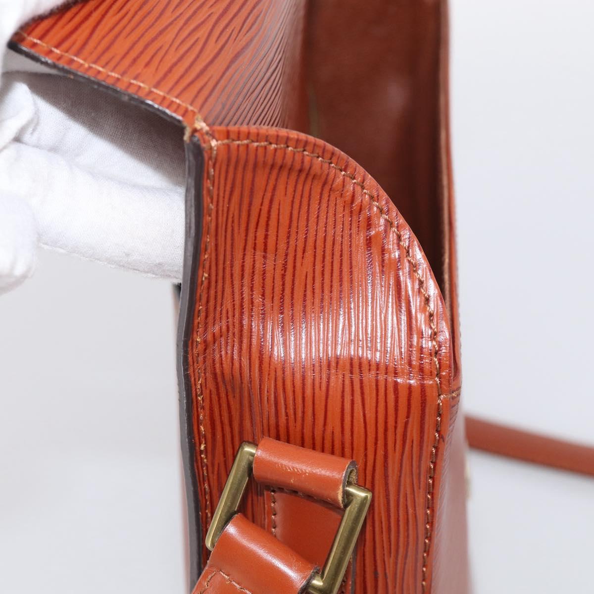 LOUIS VUITTON Epi Saint Cloud GM Shoulder Bag Brown M52193 LV Auth ep16972