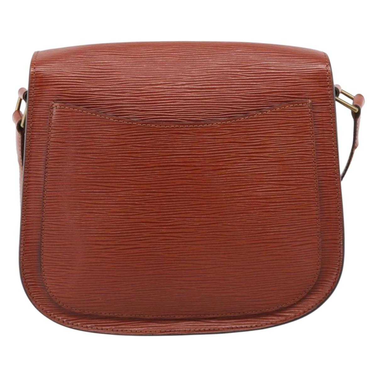 LOUIS VUITTON Epi Saint Cloud GM Shoulder Bag Brown M52193 LV Auth ep16972
