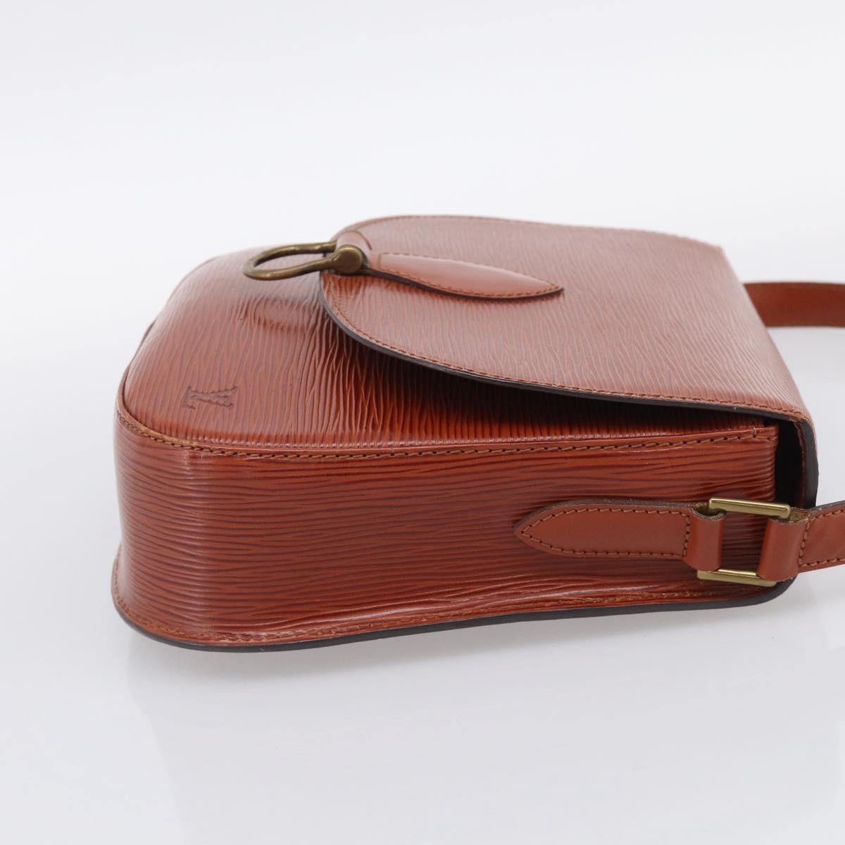 LOUIS VUITTON Epi Saint Cloud GM Shoulder Bag Brown M52193 LV Auth ep16972