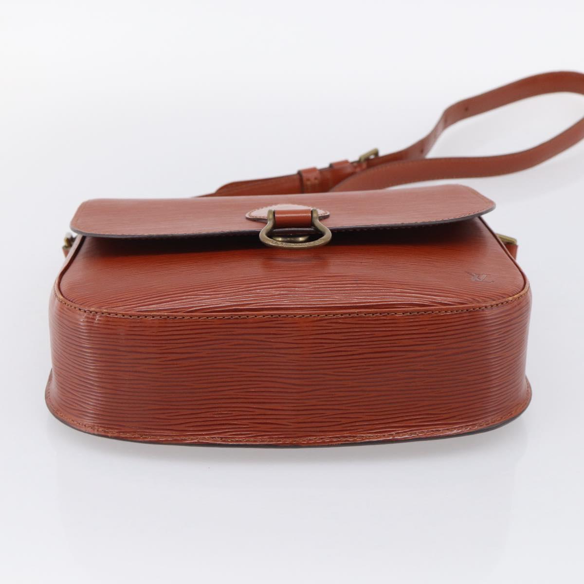 LOUIS VUITTON Epi Saint Cloud GM Shoulder Bag Brown M52193 LV Auth ep16972