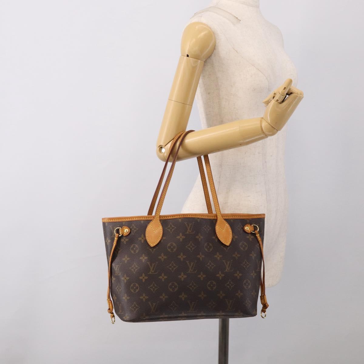 LOUIS VUITTON Monogram Neverfull PM Tote Bag M40155 LV Auth ep16973