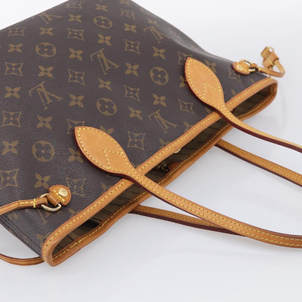 LOUIS VUITTON Monogram Neverfull PM Tote Bag M40155 LV Auth ep16973