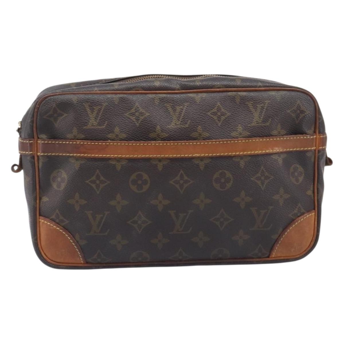 LOUIS VUITTON Monogram Compiegne 28 Clutch Bag M51845 LV Auth ep16980