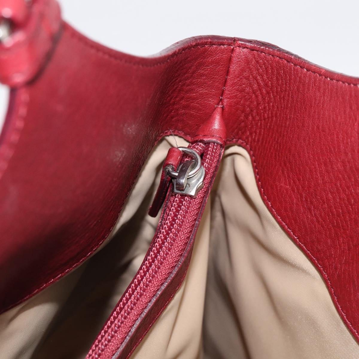 Christian Dior Trotter Canvas Hand Bag Beige Silver Auth ep16981