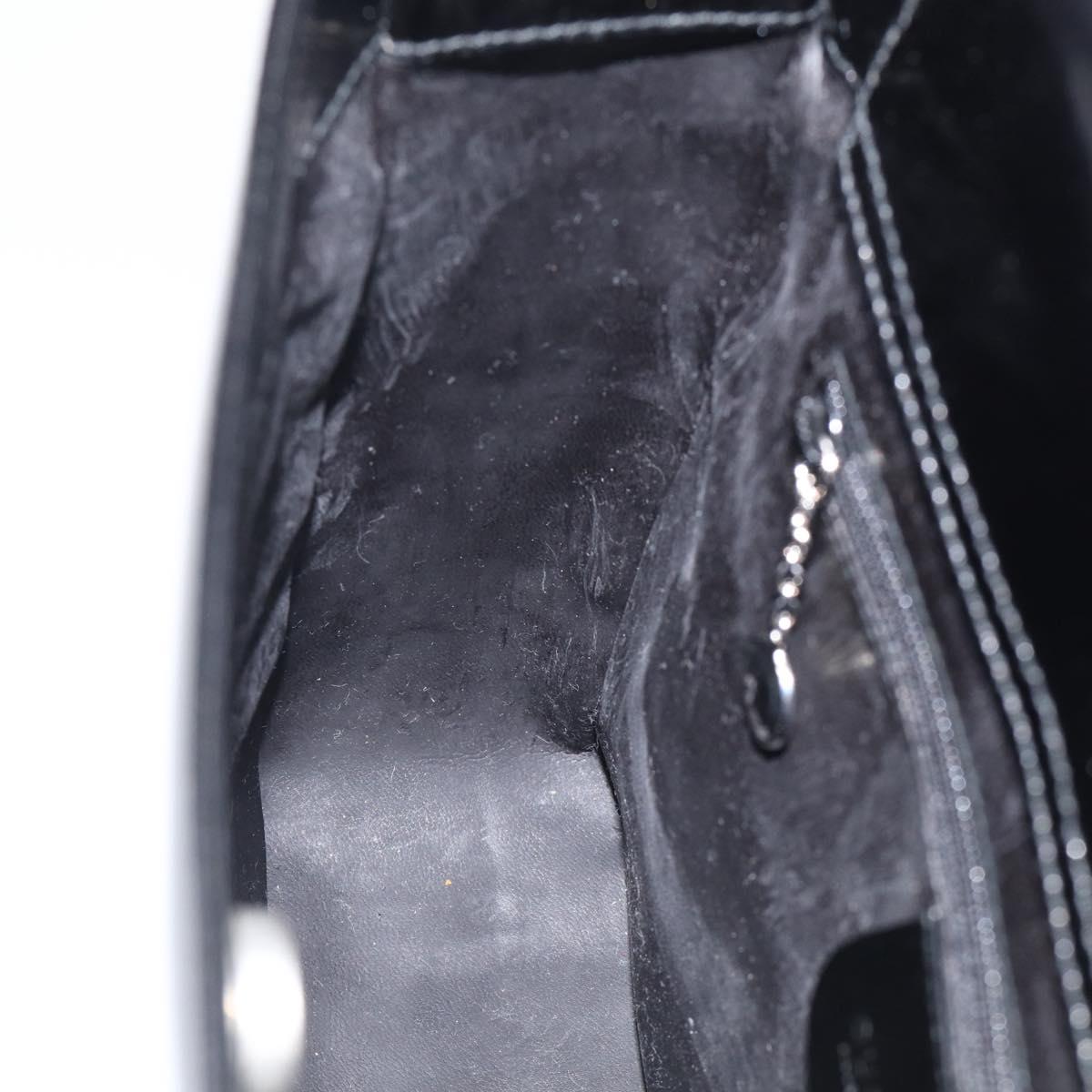 GUCCI Shoulder Bag Patent Black 000 2023 0506 Auth ep16985
